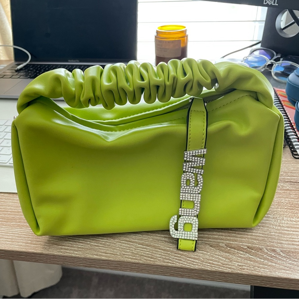 Lime green purse